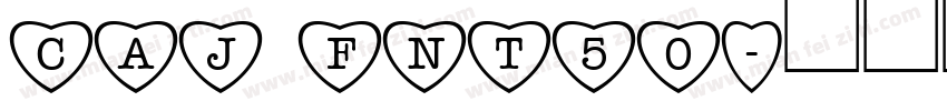 CAJ FNT50字体转换